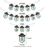 Blue Gold Father's Day Banner Garland – Party Decorations