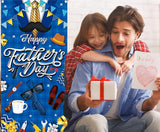 Happy Father's Day Large Blue Door Cover Banner Party Decorations for Dad Celebration