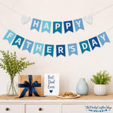 Blue "Dad Ever" Father's Day Banner Garland – Party Decorations