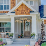 Gold Glitter Happy Father's Day Banner Dad Ever Party Decoration