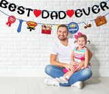 Dad Ever Banner, Happy Father's Day Garland Decorations, Party Supplies