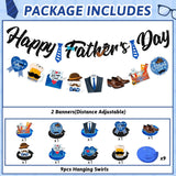 I Love You Dad – Father's Day Banner & Swirls Party Decorations