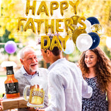 47PCS Happy Father's Day Balloon Decoration Set Blue Party Supplies Photo Booth Backdrop