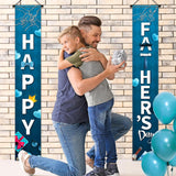 Happy Father's Day Porch Banner Sign 71x12 Inch Front Door Hanging Welcome Decorations