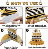 Happy 40th Birthday Honeycomb Centerpieces Cheers to 40 Years Table Decorations Party Supplies