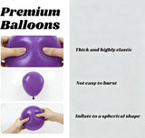 Purple Black Silver Balloon Arch Kit 110 Pcs Garland for Birthday Graduation Party Decor