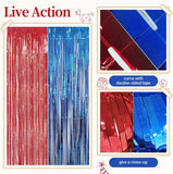 Red White Blue Balloon Garland Arch Kit Patriotic Party Decor Fringe Curtain