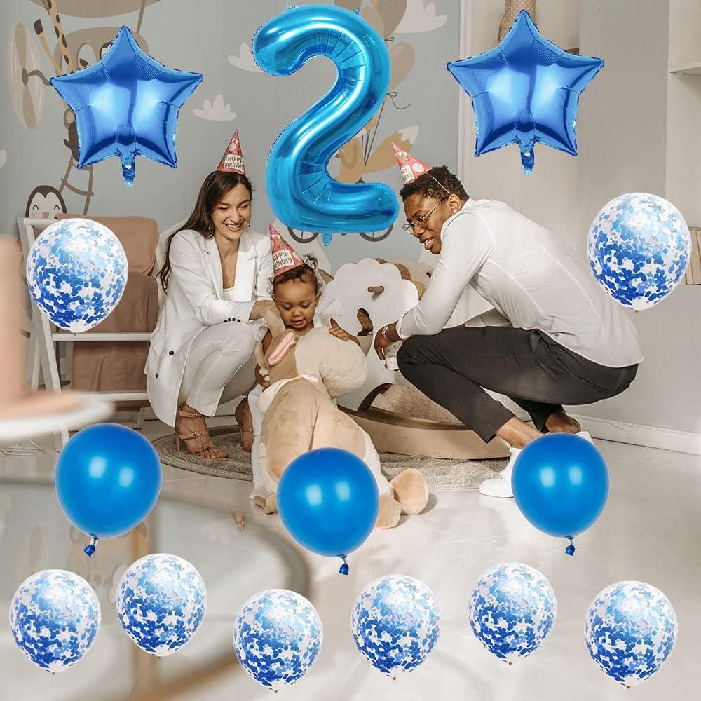 99th Birthday Number Balloons Blue Giant Foil 99 Party Decorations