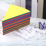 6 Pack Rainbow Pennant Banner 72 Flags Multicolor Triangle Bunting Party Garland