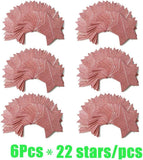 6 Pack Rose Gold Glitter Star Garland | 50ft Paper Bunting Party Decor