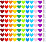 9 Pack Colorful Felt Heart Garland | Rainbow DIY Heart Banner | Wedding Birthday Party Decorations