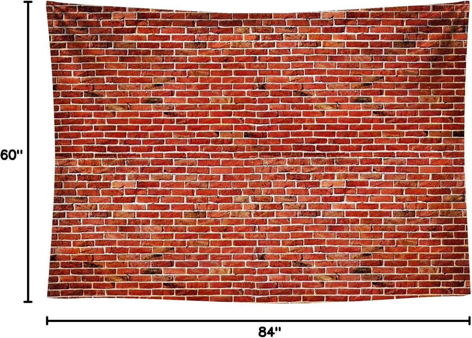 7x5ft Red Brick Wall Backdrop Rustic Texture Photo Background Party Decor