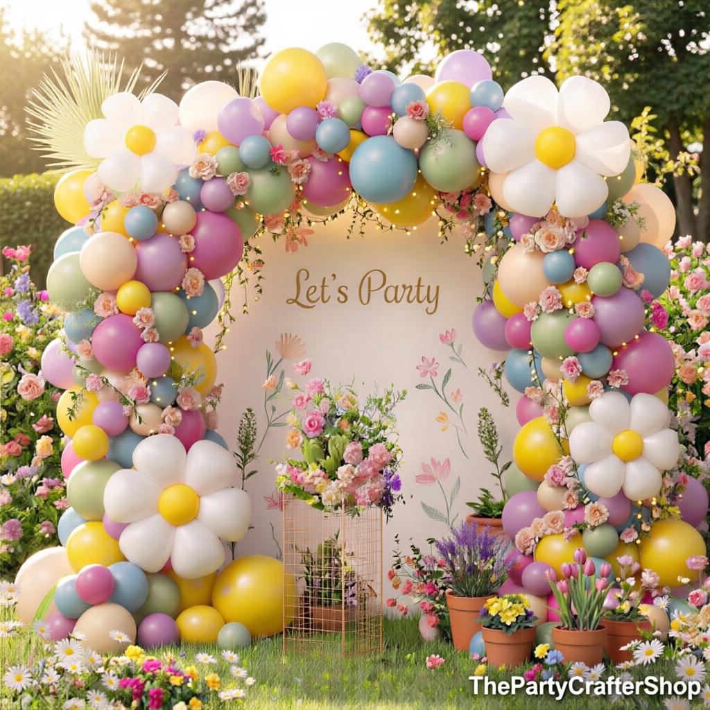 Daisy Balloon Garland Kit | Spring Floral Arch, Baby Shower Birthday Decor