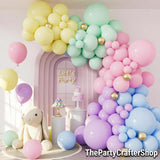 Pastel Rainbow Balloon Arch Kit | Macaron Garland, Baby Shower, Unicorn Party Decor