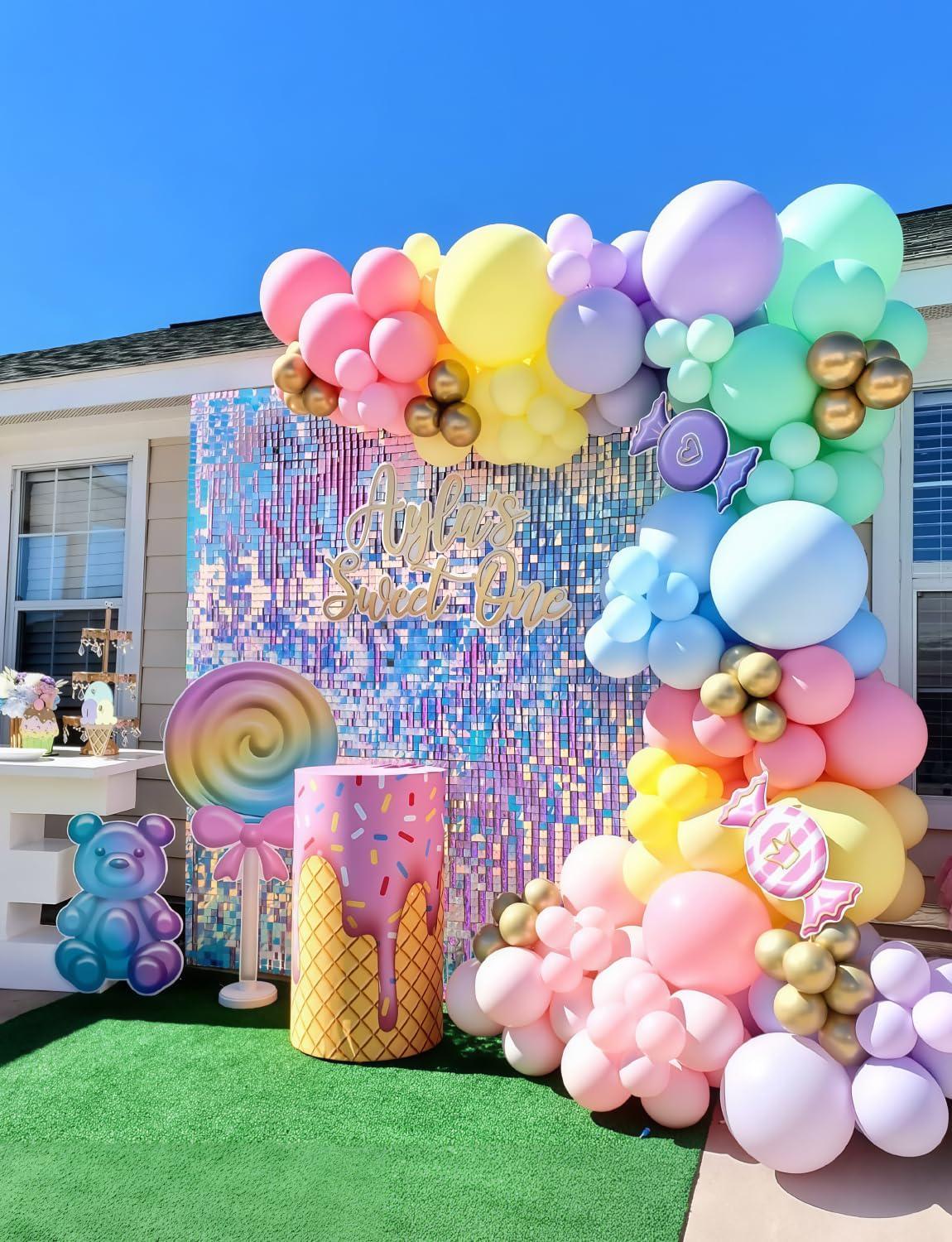 Pastel Rainbow Balloon Arch Kit | Macaron Garland, Baby Shower, Unicorn Party Decor