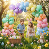 Pastel Rainbow Balloon Arch Kit | Mixed Size Latex Garland for Parties