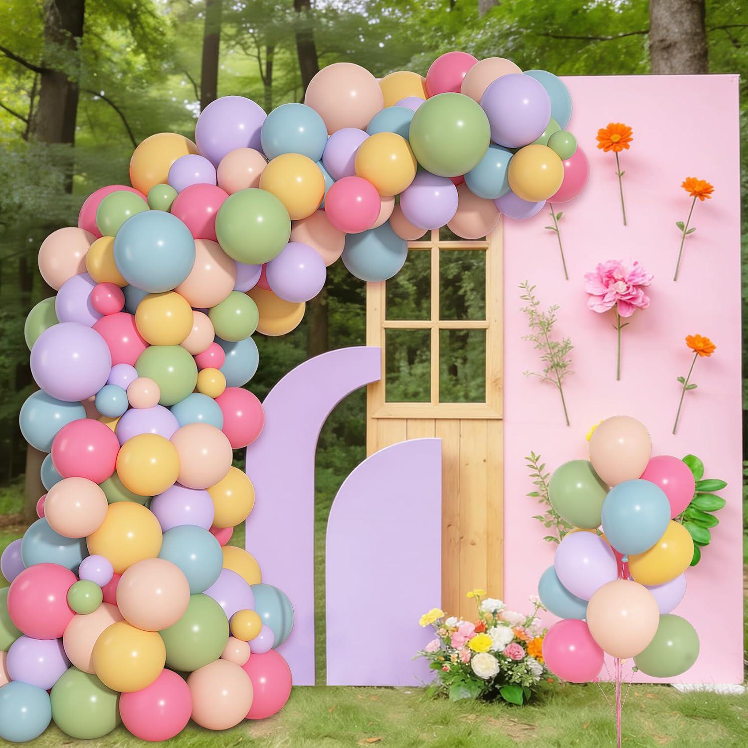 Pastel Flower Balloons | 12 Inch Spring Daisy Party Decor