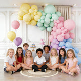 Pastel Rainbow Balloon Arch Kit | Macaron Garland for Unicorn Birthday, Baby Shower Decor