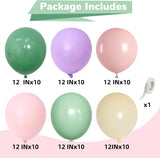 Pastel Fairy Wildflower Balloons | Sage Green, Purple, Pink Latex Party Decor
