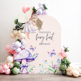 Pastel Fairy Wildflower Balloons | Sage Green, Purple, Pink Latex Party Decor