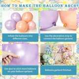 Pastel Daisy Balloon Arch Kit | Macaron Flower Balloons, Boho Spring Party Decor