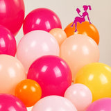 Spring Balloon Garland Kit | Hot Pink, Orange, Yellow Peach Arch | Baby Shower Birthday Decor