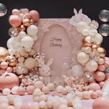 Dusty Pink Balloon Arch Kit | Retro Sand Champagne Gold Garland (167 Pc)