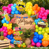 Tropical Balloon Arch Kit | Luau Pool Party Garland, Sun, Cocktail, Coconut Decorations