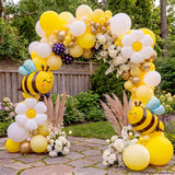 Bee Balloon Garland Kit | Daisy, Yellow, Gold Party Decor