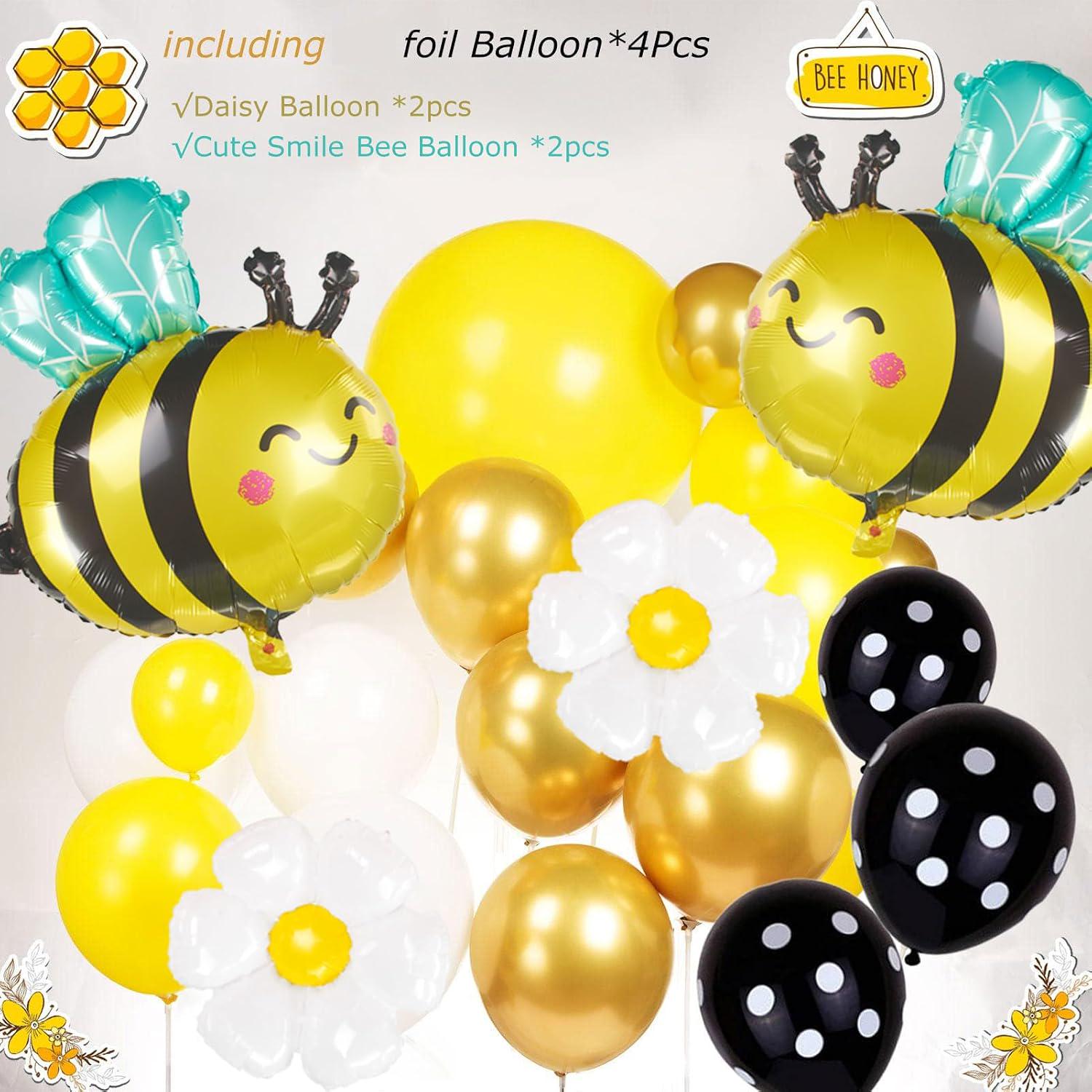 Bee Balloon Garland Kit | Daisy, Yellow, Gold Party Decor