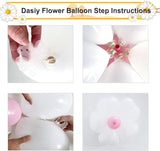 Daisy Balloon Garland Kit | Pink Blush Orange White Arch | Boho Baby Shower Birthday Decor