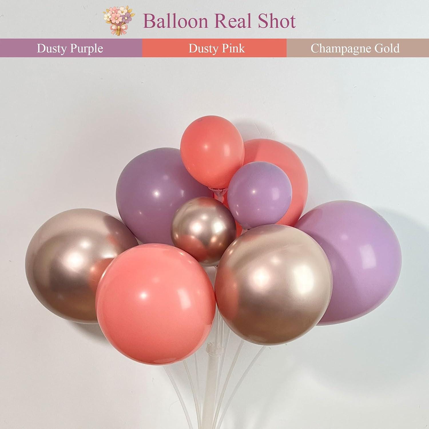 Fairy Butterfly Balloon Arch Kit | Dusty Pink, Purple, Gold Garland