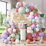 Macaron Balloon Garland Kit | Dusty Pink, Purple, Green Arch for Parties