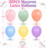 Pastel Macaron Balloons | 12 Inch Rainbow Latex Party Decor