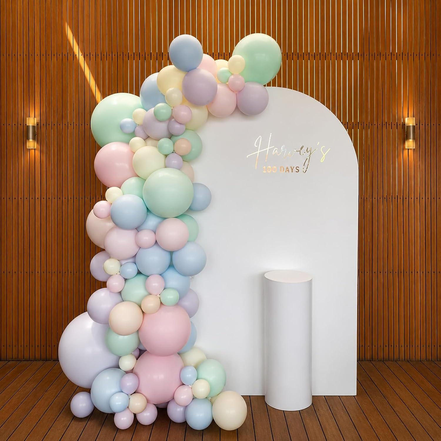 Pastel Macaron Balloons | 12 Inch Rainbow Latex Party Decor