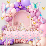 Pastel Butterfly Balloon Garland Kit | Daisy Arch for Birthday, Baby Shower, Princess Party Decor