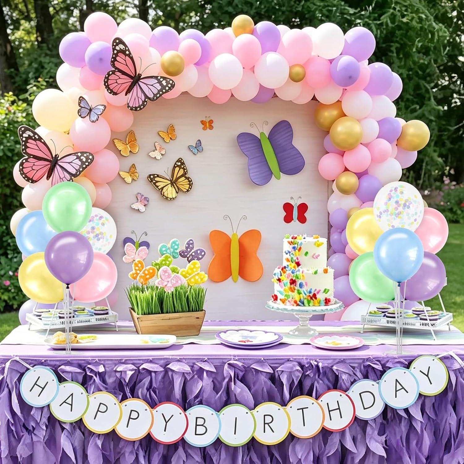 Macaron Balloon Centerpieces Kit | Pastel Spring Party Table Decor