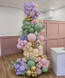 Pastel Balloon Arch Kit | Sage Green, Pink, Purple, Gold Confetti | Baby Shower, Wedding Decor