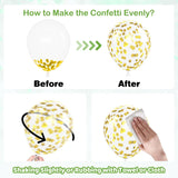 Sage Green Pink Deer Confetti Balloons | Woodland Baby Shower Decor
