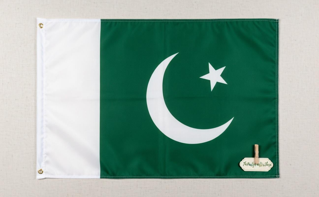 Pakistan Flag 3x5 Feet | Fade Resistant Polyester Outdoor Patriotic Decor