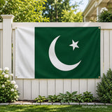 Pakistan Flag 2x3 Ft, Polyester National Flag With Brass Grommets