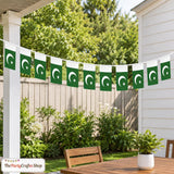 Pakistan Flag Banner Garland, 20 Mini Patriotic Party Decor, 16 Ft Outdoor Celebration