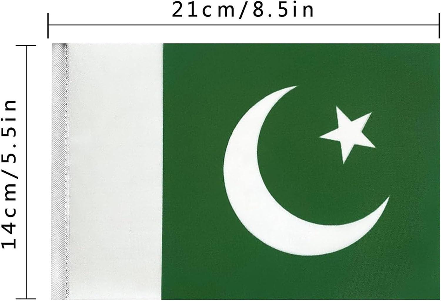 Pakistan Flag Banner Garland, 20 Mini Patriotic Party Decor, 16 Ft Outdoor Celebration