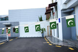 Pakistan Flag Banner Garland, 20 Mini Patriotic Party Decor, 16 Ft Outdoor Celebration