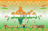 India Independence Day Backdrop, Indian Flag Party Background, 15 August Celebration Decor, Photo Prop