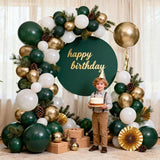 Emerald Green Gold Balloon Arch Kit, Safari Party Garland, Wedding Birthday Decor