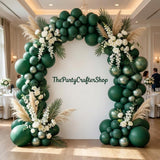 Dark Emerald Green Balloon Arch Garland Kit, Double Stuffed Party Decor