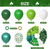 Green Balloon Set, Emerald Lime Forest Confetti Party Decor