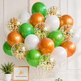 Green Orange White Confetti Balloon Arch Garland Kit, Little Cutie Baby Shower Decoration