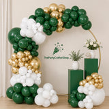 Emerald Green Gold Balloon Arch Kit, Safari Birthday Party Garland Decoration